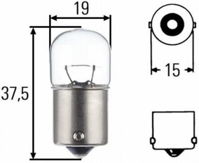 R10W 24V Автолампа HD (Увеличенный Ресурс !) HELLA 8GA 002 071-271