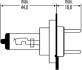 Автолампа H7 24V 70W PX26D 8GH007157-241 HELLA 8GH 007 157-241 (фото 2)