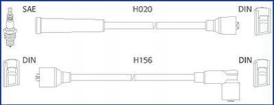 DAEWOO К-кт высоковольтных проводов Matiz,Tico HITACHI 134227