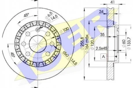 Диск гальмівний ICER 78BD9042-2