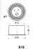 MITSUBISHI Натяжной ролик PAJERO / CARISMA 1,8 16V JAPANPARTS BE-515 (фото 2)