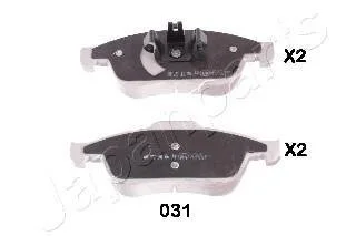 RENAULT Гальмівні колодки передні Duster, Megane 09- JAPANPARTS PA-031AF