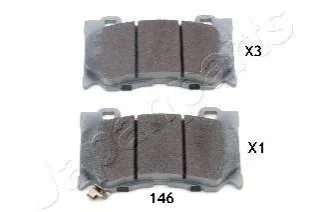 NISSAN Тормозные колодки передн. INFINITI FХ35, G37,FX50 JAPANPARTS PA-146AF