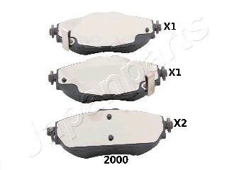 TOYOTA Тормозн.колодки передн.Auris 12- JAPANPARTS PA-2000AF