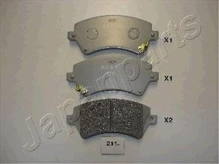 TOYOTA Тормозные кол. пер.Corolla 02- E12 JAPANPARTS PA-211AF