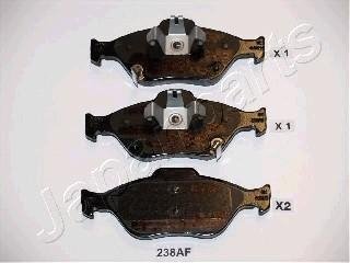 TOYOTA Тормозные колодки передн. Yaris 05- JAPANPARTS PA-238AF