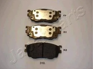 MAZDA Тормозные колодки передн.626 97- JAPANPARTS PA-318AF