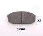 Тормозные колодки передние MAZDA 323 2.0 V6 94-98 JAPANPARTS PA-353AF (фото 1)
