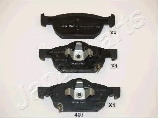 HONDA Колодки торм передн.Accord 08-,Civic 12- JAPANPARTS PA-407AF