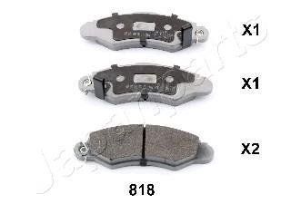 SUZUKI Тормозные колодки передн. Swift 98- JAPANPARTS PA-818AF