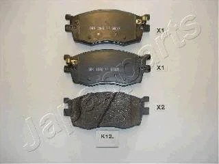 Тормозные колодки дисковые JAPANPARTS PA-K12AF
