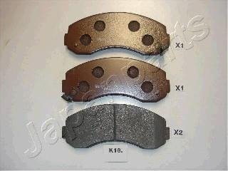 KIA Тормозные колодки пер. K2500 2,5D 03-, K2700 2,7D 99- JAPANPARTS PA-K18AF