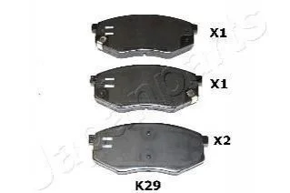 HYUNDAI Тормозн.колодки передн.ix20,Kia Soul II 10- JAPANPARTS PA-K29AF (фото 1)