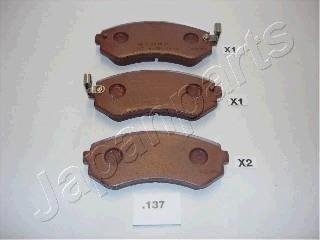 NISSAN Тормозные колодки передн.Almera -00, Patrol 2,8/3,0 97-. JAPANPARTS PP-137AF