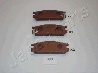 SUBARU Колодки торм. зад. Legacy, Impreza - 98 JAPANPARTS PP-701AF