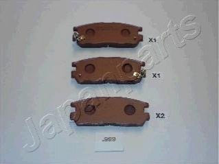 OPEL Тормозные колодки задн. FRONTERA A,B 2 JAPANPARTS PP-999AF