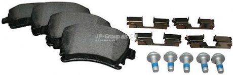 Комплект тормозных колодок, дисковый тормоз JP GROUP 1163705410 (фото 1)