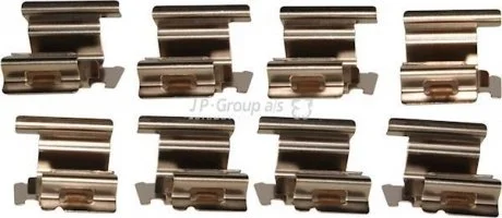 Монтажний к-кт гальмівних колодок TRANSIT/OCTAVIA/CADDY 04- JP GROUP 1163750310