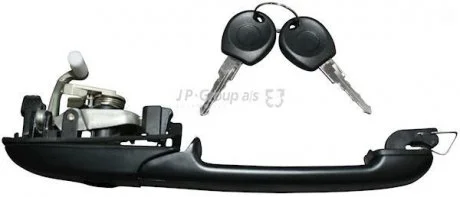 Ручка передньої двері зовнішня Passat 94>96 Л. (+вставка замка) JP GROUP 1187101070