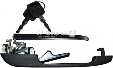 Ручка дверей перед. Audi 100/200 -90 Лів. (+вставка замка) JP GROUP 1187101670