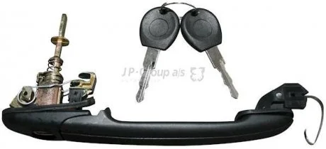 Ручка дверей перед. VW Polo -99 Л./Пр. (зі вставкою замка) JP GROUP 1187101900