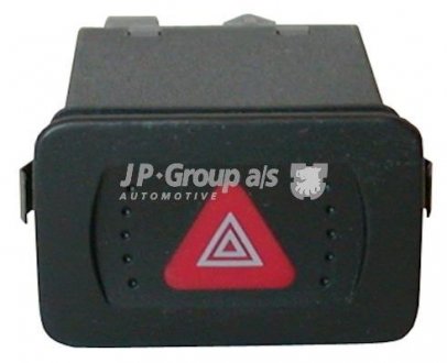 Кнопка аварійної сигналізації Golf IV/Bora 97-06 (7 конт.+реле) JP GROUP 1196300400 (фото 1)