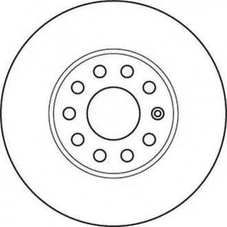 Диск тормозной SEAT TOLEDO, SKODA YETI, VW GOLF VI передн. вент. Jurid 562235JC