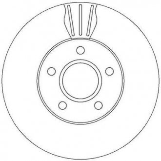 Диск тормозной FORD FOCUS 04-,VOLVO S40 05- передн. Jurid 562364JC
