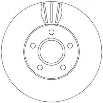 Диск тормозной FORD FOCUS 04-,VOLVO S40 05- передн. Jurid 562364JC