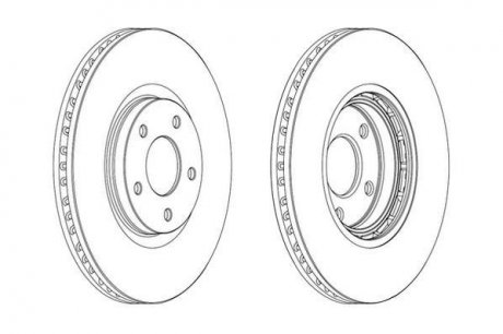 Тормозной диск Jurid 562465JC