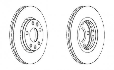 Тормозной диск Jurid 562529JC