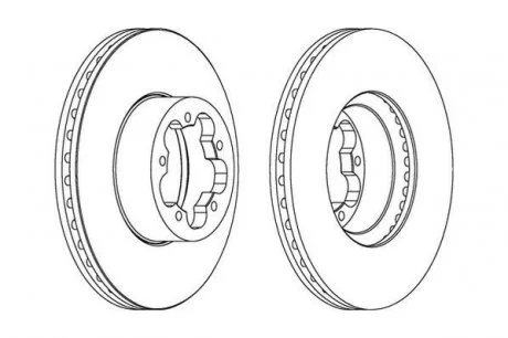 Тормозные диски Jurid 562540JC (фото 1)