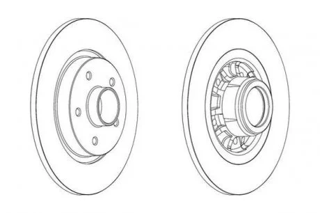 Тормозной диск Jurid 562609J (фото 1)