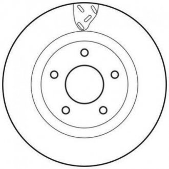 Тормозной диск Jurid 562790JC