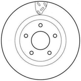 Тормозной диск Jurid 562790JC