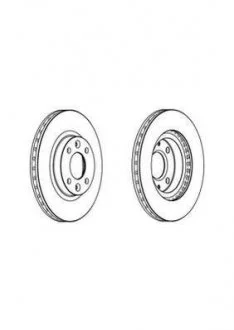 Тормозной диск Jurid 562960JC