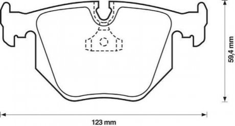 Торм. кол. задн. BMW 3 (E46), 7(E38), X3(E83), X5(E53) Jurid 571918J