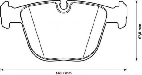 BMW Тормозные колодки заднi.5 E60,6 E63,7 E65/66,X5 E70,X6 E71 Jurid 571991J