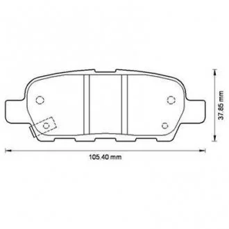 Гальмівні колодки зад. Juke 10-/Leaf 10-/QASHQAI 06-14 (Akebono) Jurid 572501J