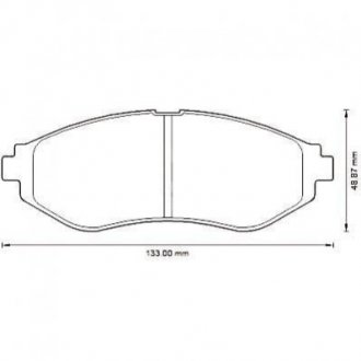 CHEVROLET Тормозные колодки передн.Aveo 05- Jurid 572539J (фото 1)