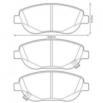 Гальмівні колодки, дискові Jurid 572634JC