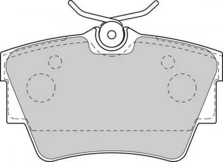 Гальмівні колодки зад. Trafic/Vivaro 01- Jurid 573059J