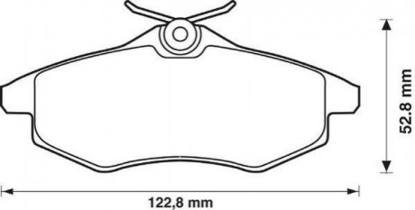 Комплект тормозных колодок, дисковый тормоз Jurid 573083J (фото 1)