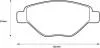 Комплект тормозных колодок, дисковый тормоз Jurid 573123J (фото 1)