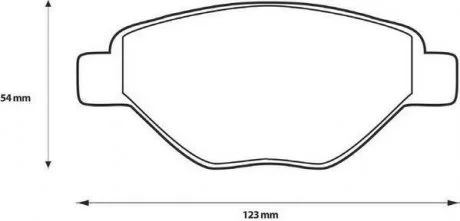 Комплект тормозных колодок, дисковый тормоз Jurid 573123J