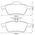 Колодка торм. диск. FORD FOCUS, MAZDA 3,5, OPEL VECTRA C, RENAULT LAGUNA задн. Jurid 573186J (фото 1)