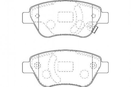 OPEL Тормозные колодки передн.Corsa D 06 - Jurid 573204D