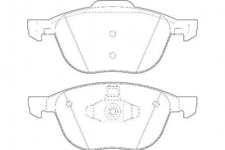 FORD Тормозные колодки передн.C-Max,Focus II,III,Kuga I,II Mazda 3,5,Volvo 03- Jurid 573209D
