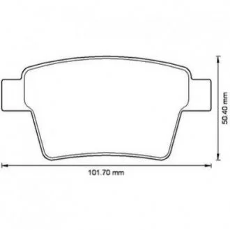 Гальмівні колодки зад. Mondeo 3 00-07 (Bosch) Jurid 573218J