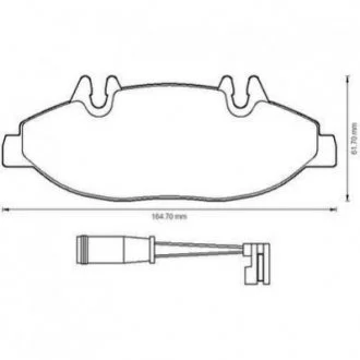 Гальмівні колодки пер. Vito (639) 03-07 (Bosch) Jurid 573221J